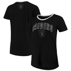 Las Vegas Raiders Juniors Foil T-Shirt - Black - Jr Small